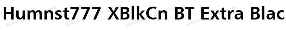 Humnst777 XBlkCn BT Extra Black字体转换